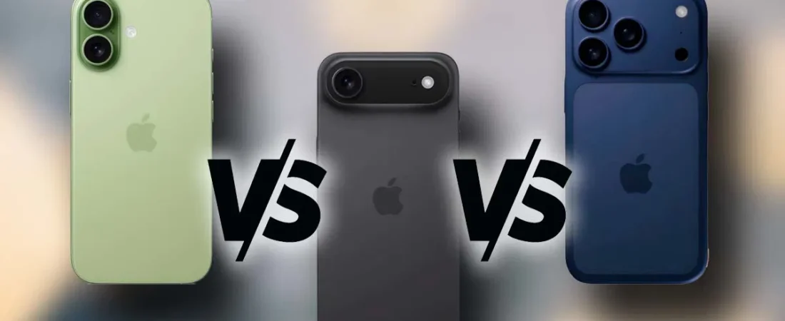 Comparativa entre el iPhone 17, iPhone 17 Pro Max y iPhone Air